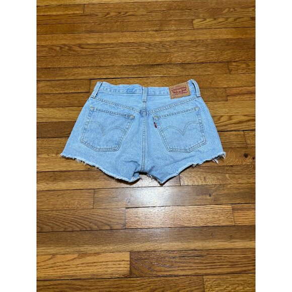 Levi’s 501 Denim Distressed Cutoff High Rise Button Fly Shorts Women’s Size 26 - Picture 8 of 8